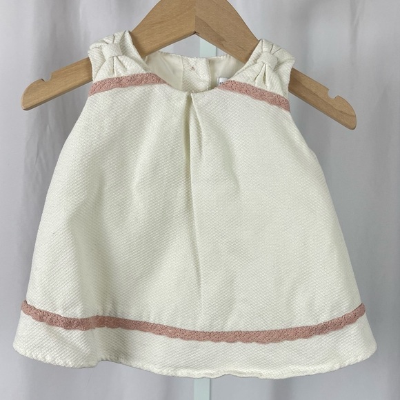 Cupcakes & Cashmere 6-9 Months Retro Mauve Lace Textured Dress A-Line Formal - Picture 1 of 10